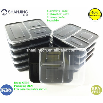 plastique Récipient de stockage alimentaire et d&#39;emballage micro-ondes avec hermétique Couvercles repas préparation plastique bento boîte à lunch 36oz plastique Récipient de stockage alimentaire et emballage micro-ondes avec hermétique Couvercles repa